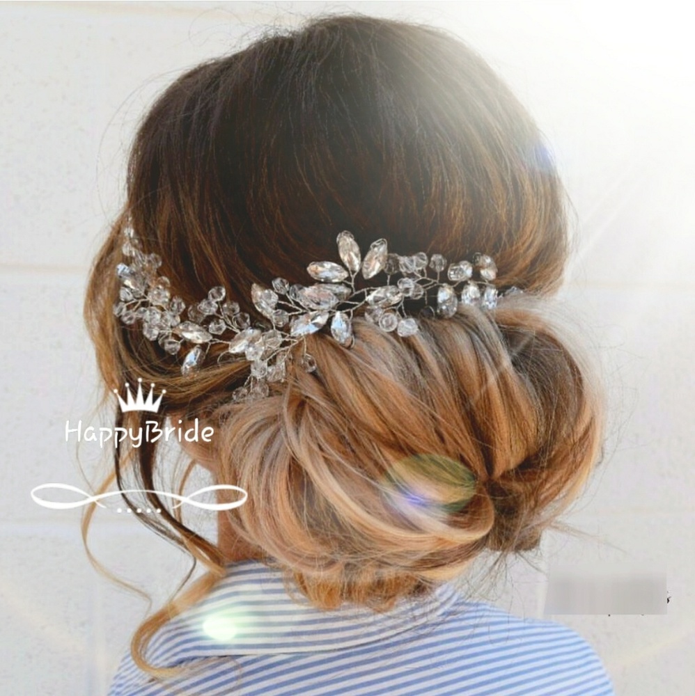 Gorgeous Rhinestone & Crystal Hair Vine